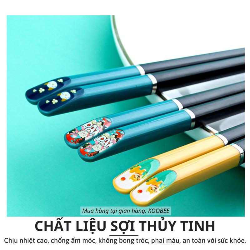 Đũa Tập Ăn Cho Bé Chất Liệu Sợi Thủy Tinh Cao Cấp – Không BPA, Kháng Khuẩn, An Toàn Cho Bé Yêu | BA41