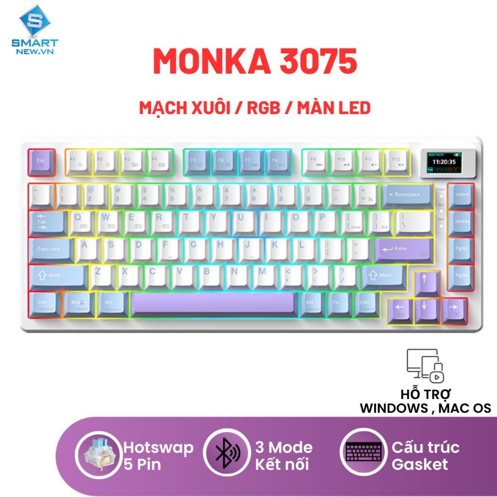 Bàn phím cơ Monka 3075 Pro