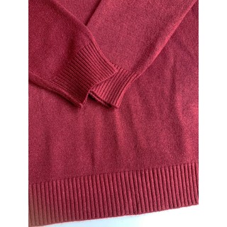 Áo Len Cổ Lọ Nam Đỏ Rượu Vang Form Slim Fit Ấm Mịn 50-85kg Áo Sweater Cổ Cao Nam ABABA lo6602-do