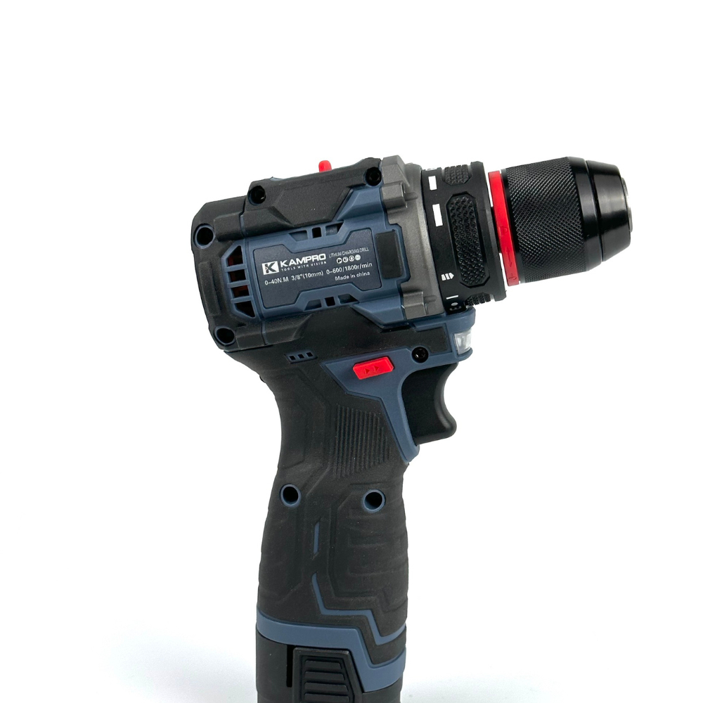 Máy khoan pin Kampro 18V đầu kẹp Autolook 10mm động cơ không chổi than
