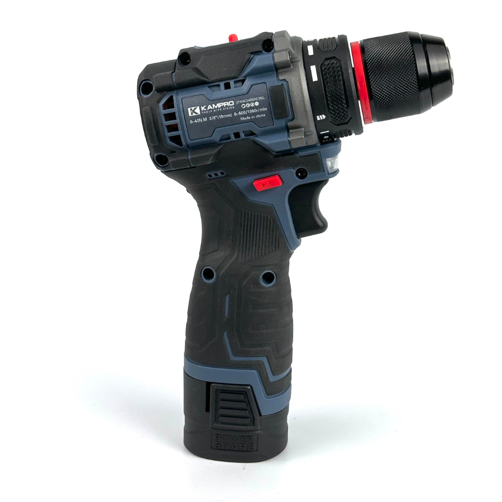 Máy khoan pin Kampro 18V đầu kẹp Autolook 10mm động cơ không chổi than