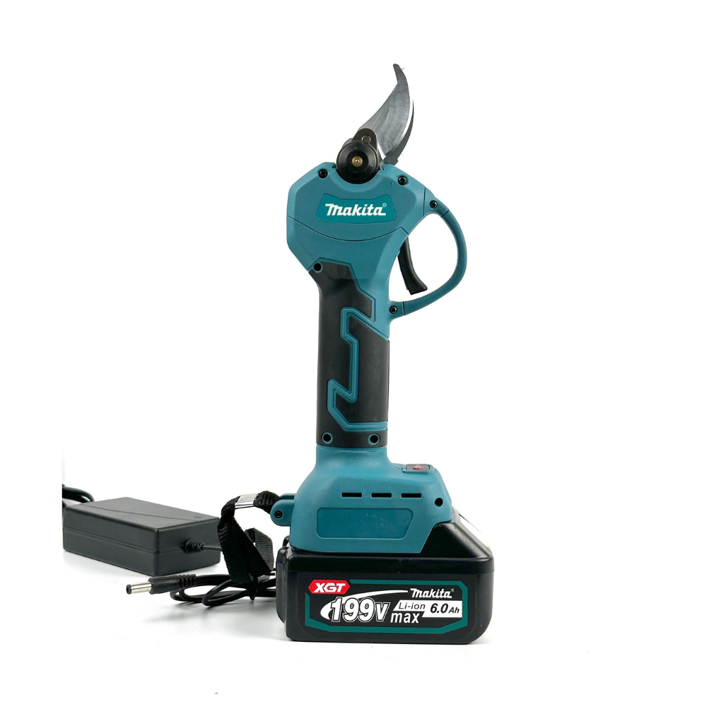 Máy cắt tỉa cành dùng pin Makita, kéo cắt cây động cơ không chổi than siêu khỏe cho nghề làm vườn cây cảnh
