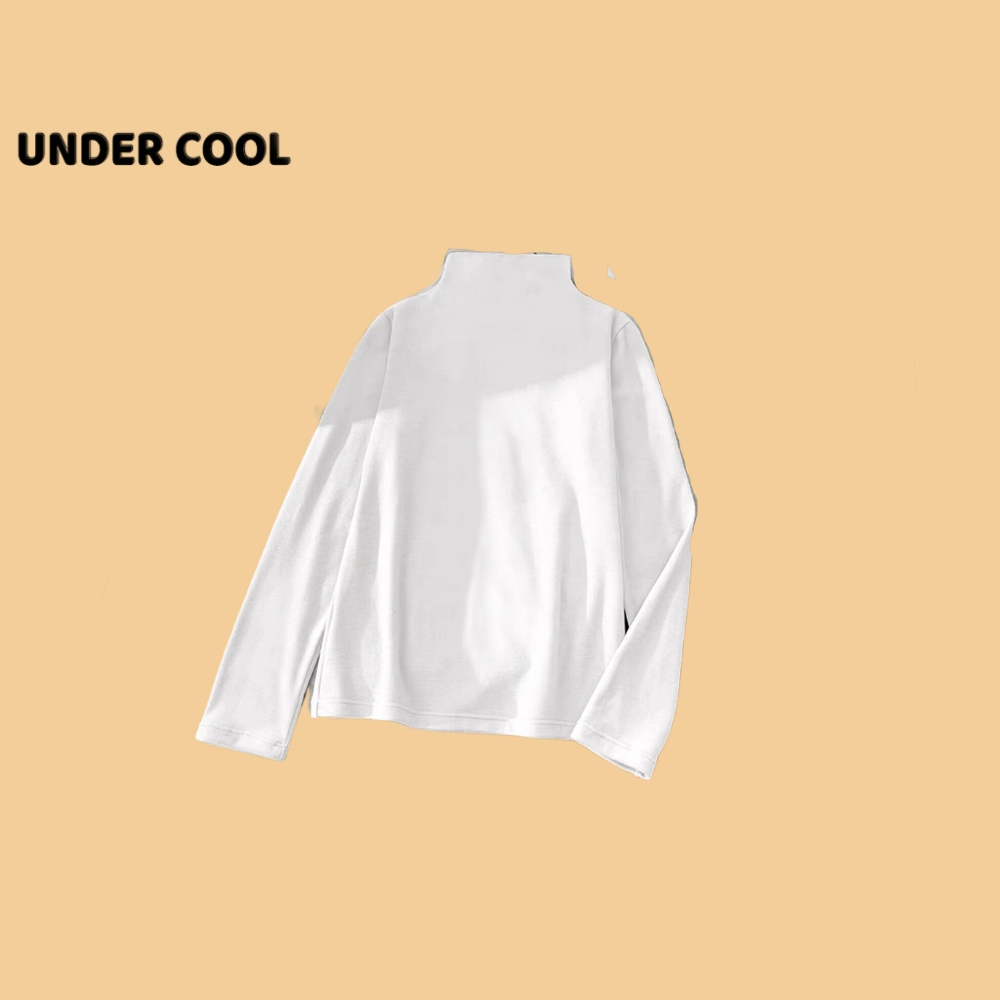 Áo Giữ Nhiệt Thun Basic cổ lọ thấp UNDERCOOL dài tay chất cotton mềm ADT03