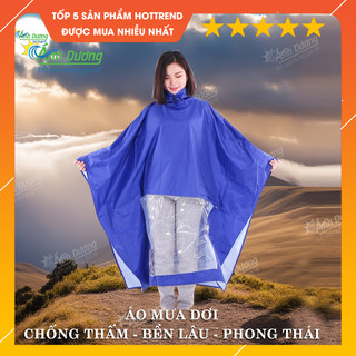 Áo mưa dơi vải dù màu trơn - Áo mưa choàng đi xe máy có ni-lông trắng xem xăng chỉ số xe