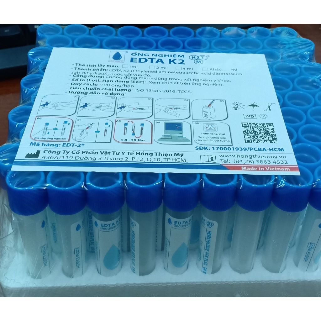 Ống Edta K2 2ml An Phát | Shopee Việt Nam