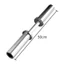 Tay Đòn Tạ Đơn Phi 50mm*50cm, Đòn Tạ Tay Thép Đặc Mạ Inox + 2 Khóa Kẹp ( 1 tay)