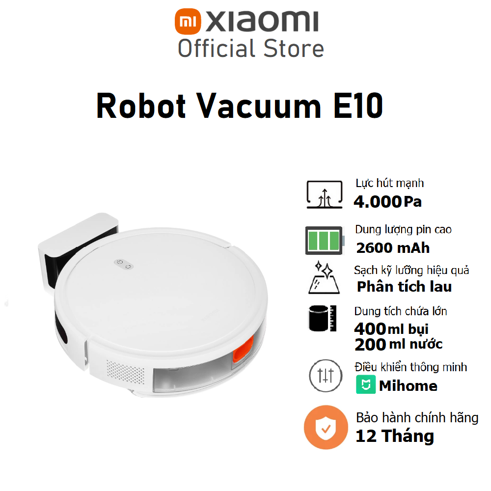 Robot aspirapolvere - Xiaomi Xiaomi robot vacuum e10 eu Xiaomi BHR6783EU Xiaomi  robot vacuum e10 eu