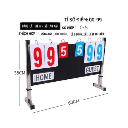 Bảng lật tỉ số thể thao -Bóng bàn - Bóng chuyền -Cầu lông - Bóng rổ -Tennis- Bóng Chuyền Hơi...Dunghanu