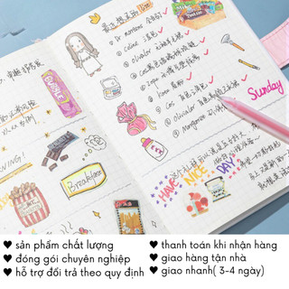 Bút Gel Nhiều Màu Nhũ Kim Tuyến Viết Thiệp Tiêu Đề Trang Trí Sổ Tay Đồ Dùng Học Tập VPHL17