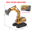 Máy xúc điều khiển từ xa đồ chơi cho bé , bánh xích, đồ chơi điều khiển từ xa cho trẻ em