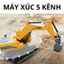 Máy xúc điều khiển từ xa đồ chơi cho bé , bánh xích, đồ chơi điều khiển từ xa cho trẻ em