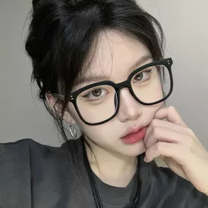 Mắt kính nam nữ không độ chống ánh sáng xanh và tia UV,kính mắt phong cách Ulzzang bền đẹp thay được tròng cận ABICA 544
