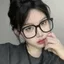 Mắt kính nam nữ không độ chống ánh sáng xanh và tia UV,kính mắt phong cách Ulzzang bền đẹp thay được tròng cận ABICA 544
