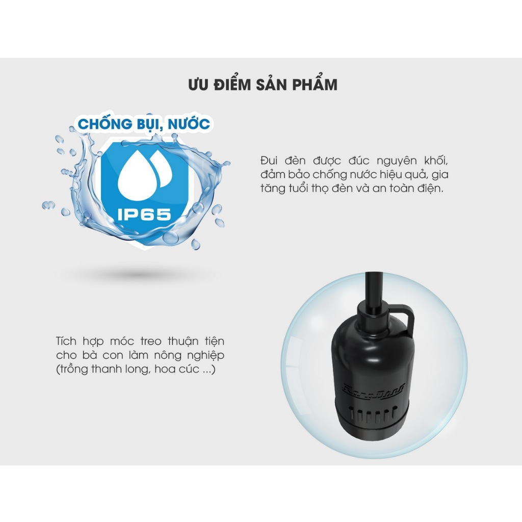 Ảnh Đui đèn chống nước Rạng Đông chính hãng model E27 IP65 2