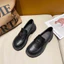 Giày lười nữ da bóng đế độn thời trang, loafer nữ đế cao 4cm, giày búp bê nữ da mềm hot trend P-004