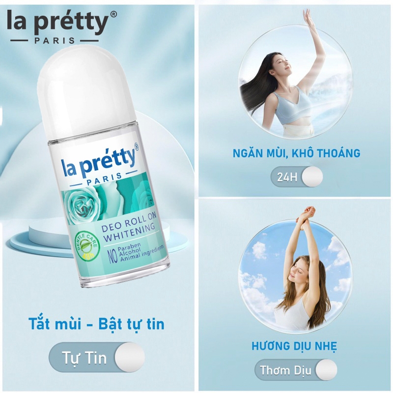 Lăn khử mùi La pretty Paris 25ml 50ml