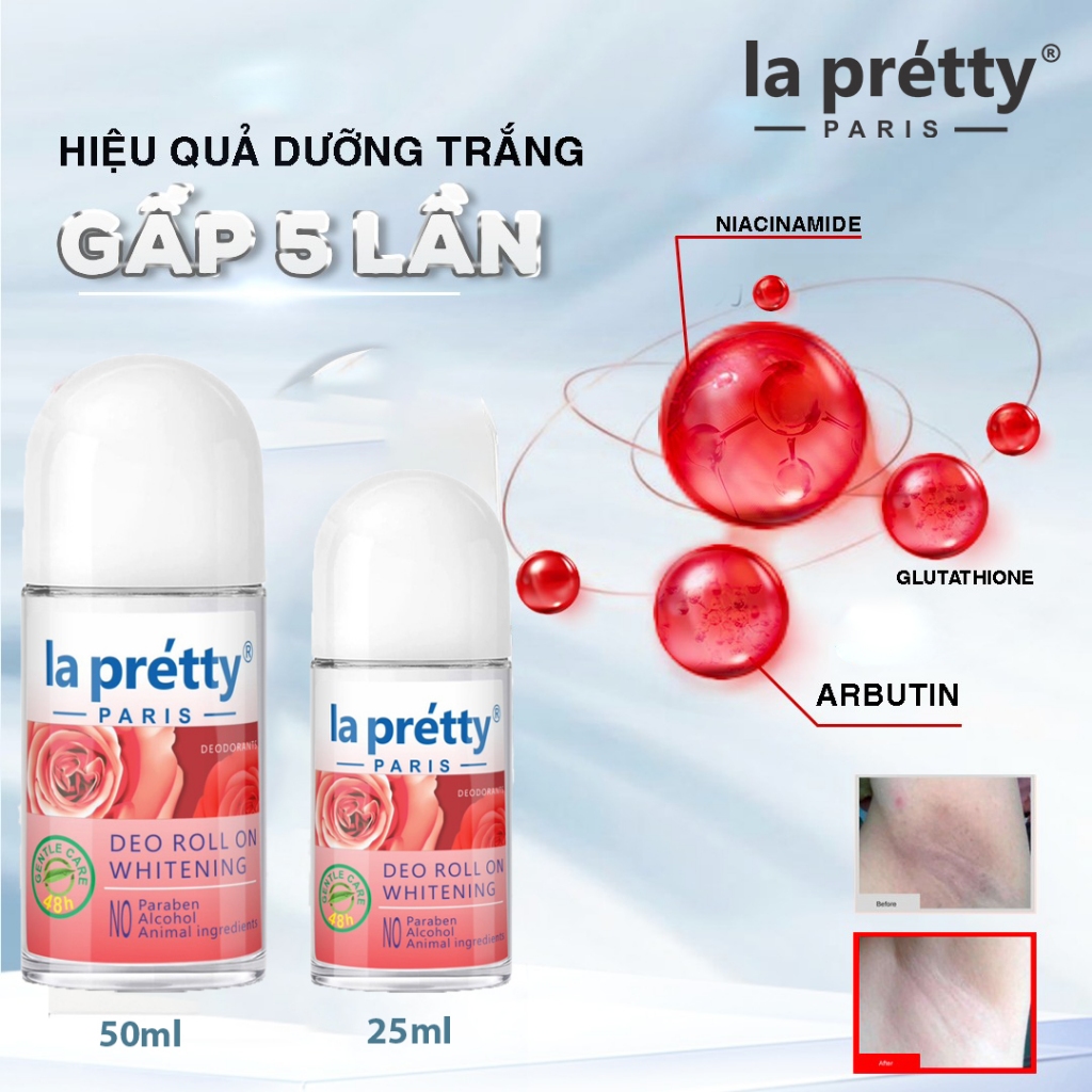 Lăn khử mùi La pretty Paris 25ml 50ml