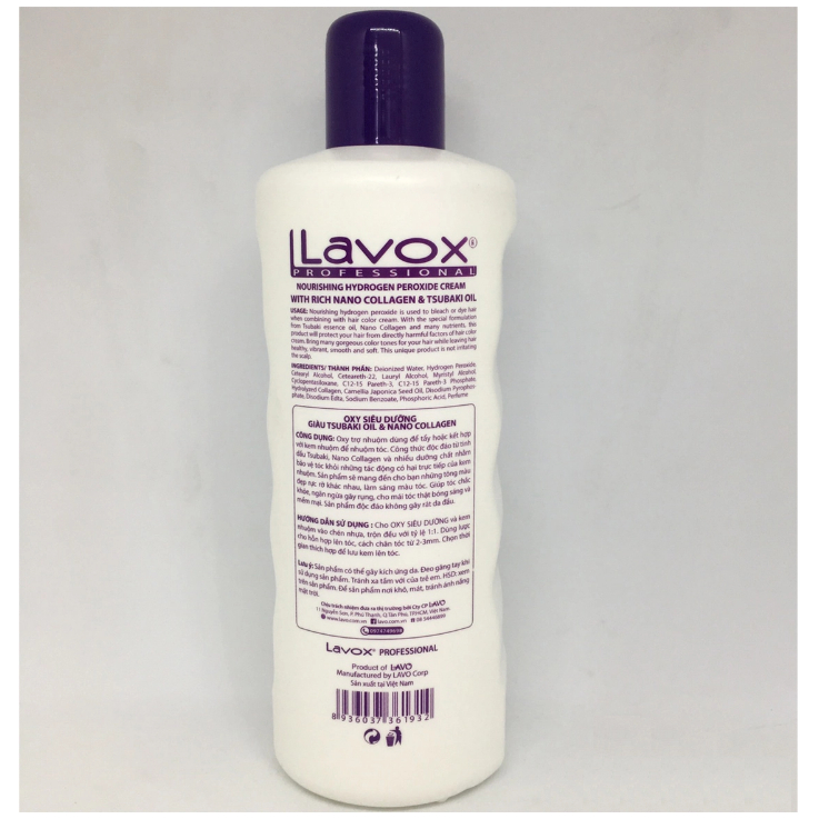 Kem trợ nhuộm - Oxy cao cấp Lavox 3-6-9-12 ( 1000ml) - LT2026