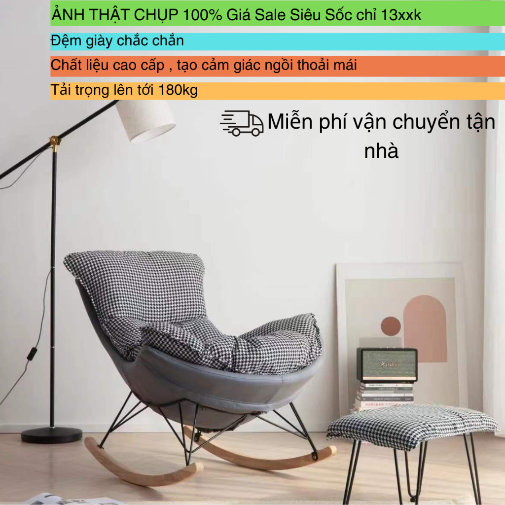Ghế Lười Bập Bênh Thư Giãn Đọc Sách Hàng Nhập Khẩu Phá Giá Thị Trường