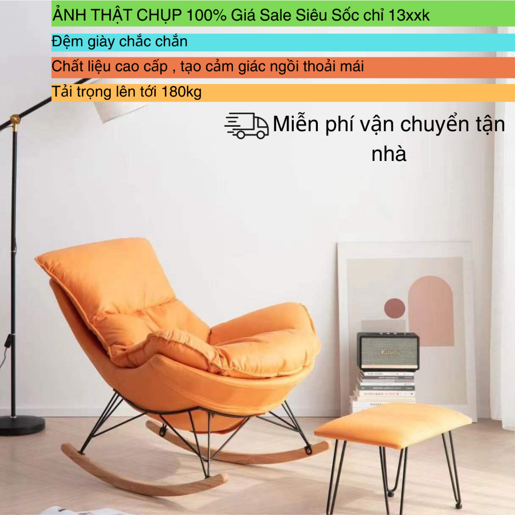 Ghế Lười Bập Bênh Thư Giãn Đọc Sách Hàng Nhập Khẩu Phá Giá Thị Trường