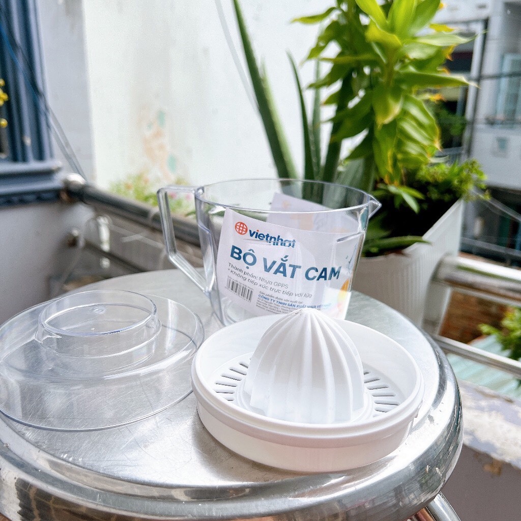 Dụng cụ vắt cam  - Bộ Vắt cam trong suốt đa năng tiện dụng - Việt Nhật