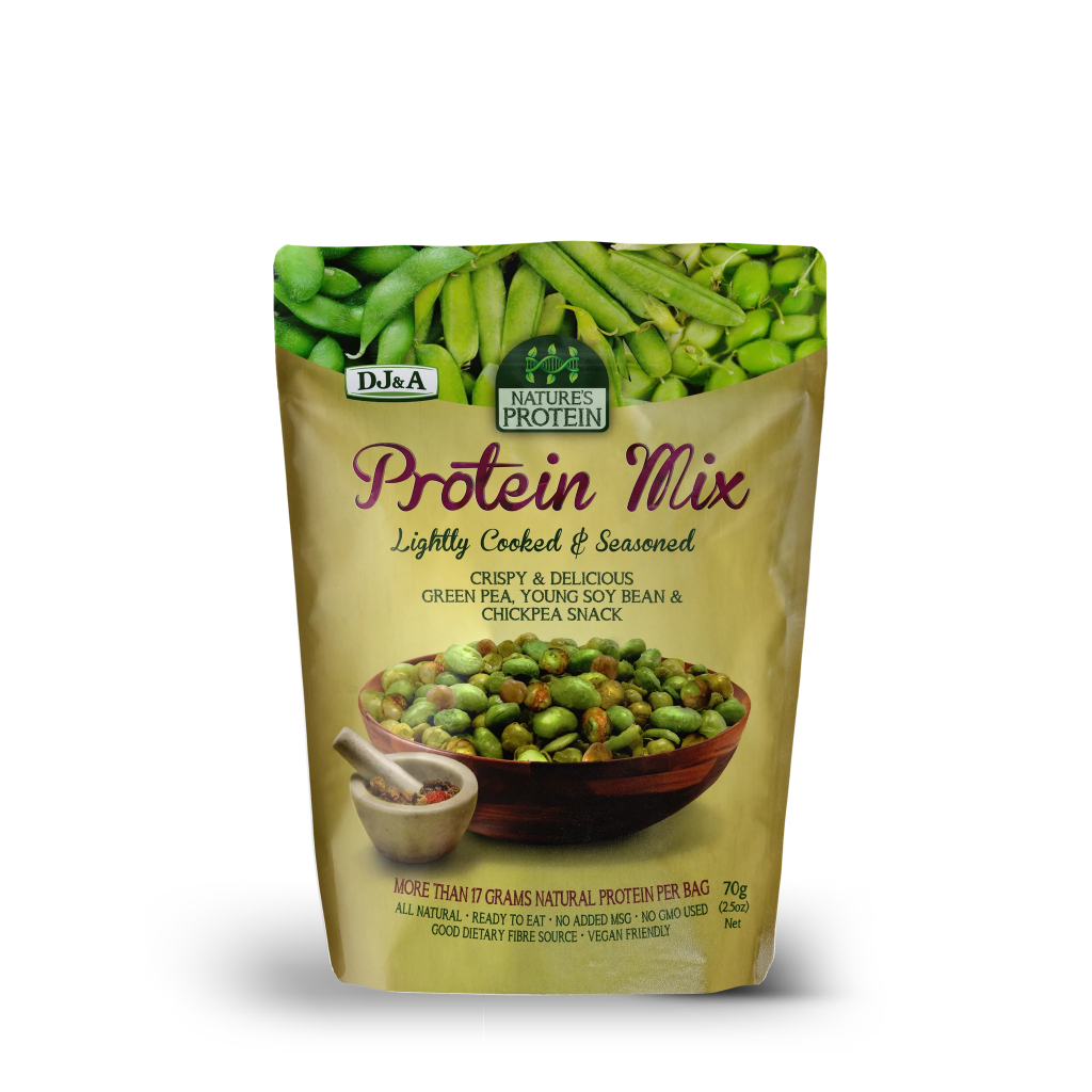 Ảnh Hỗn Hợp Đậu Sấy Giòn DJ&A - 70gr - cung cấp protein, chất xơ cho cơ thể, Đậu Hà lan sấy tết, Snack đậu sấy, ăn vặt 2