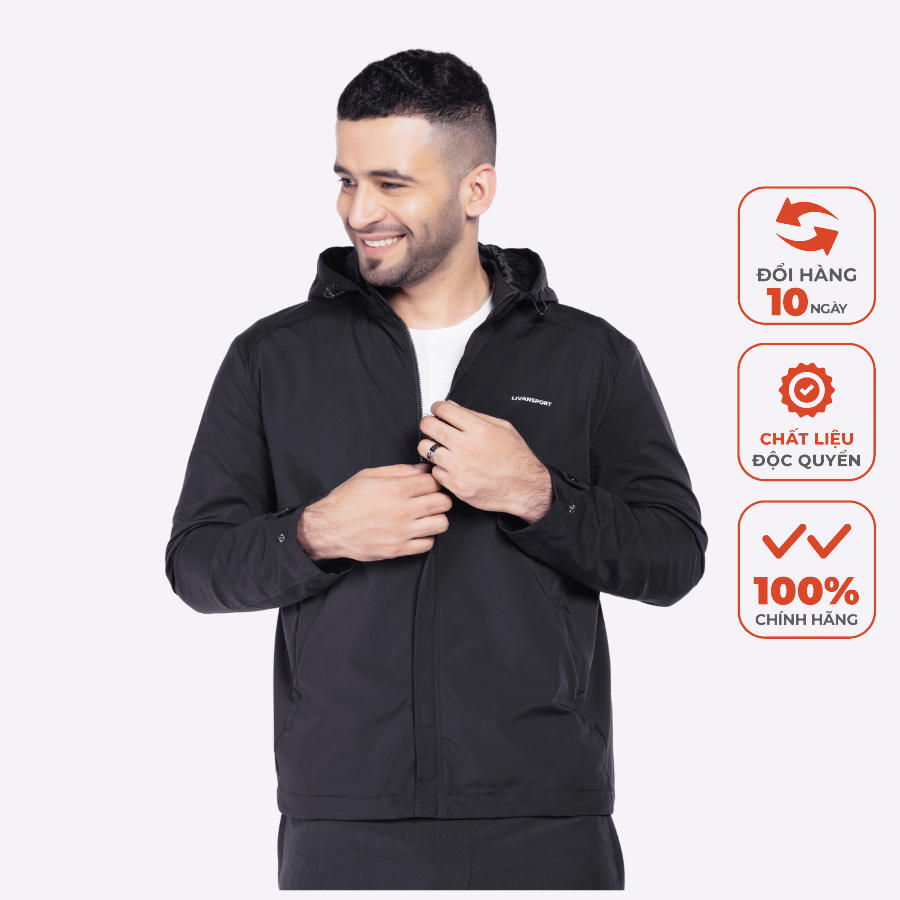 Áo Khoác Gió Nam Livan Sport SR-Wet 2 Lớp