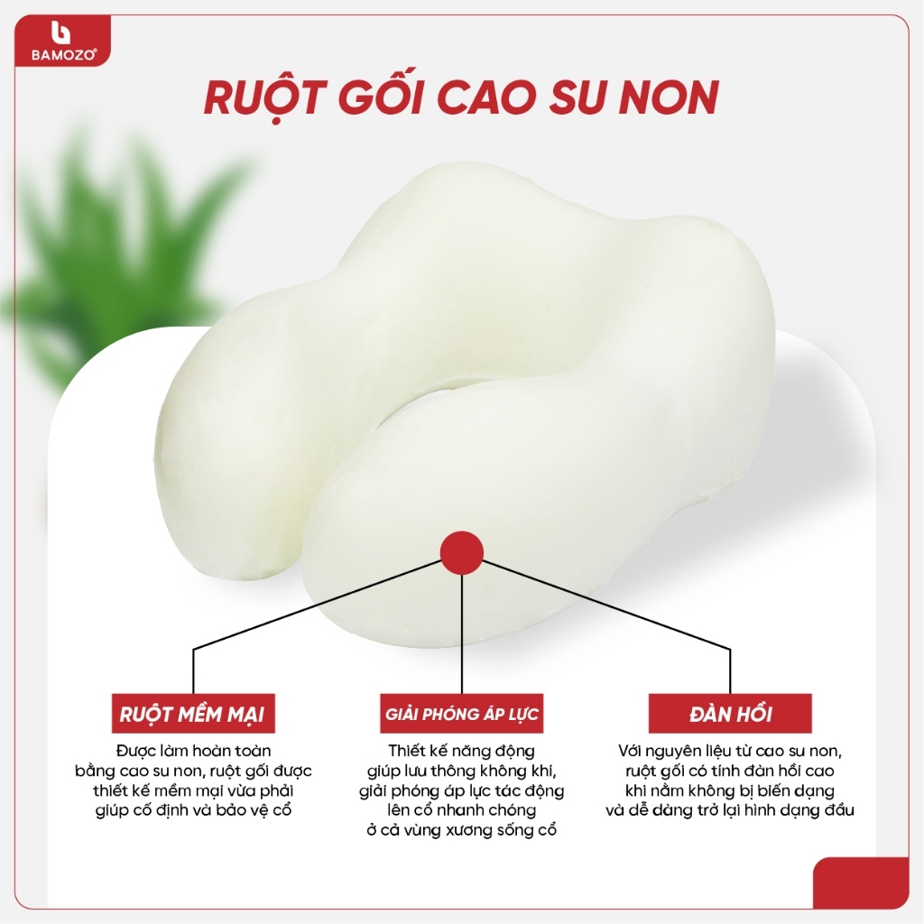 Ảnh Gối Kê Cổ Chữ U Văn Phòng Bamozo Tiện Dụng Chống Mỏi Vai Gáy 4