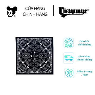 Khăn Bandanas màu đen chính hãng VIETGANGZ phối đồ streetstyle