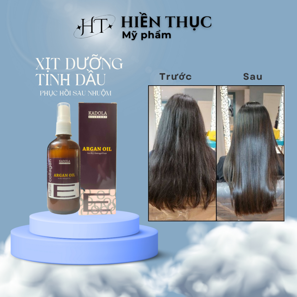 Xịt dưỡng tinh dầu Argan Oil Dưỡng ẩm sâu bên trong tóc 100ml chính hãng
