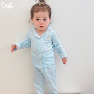 Bộ Pizama cổ đức Baru mềm mại đủ màu cho bé