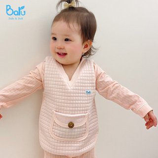 Áo gile chần bông 3 lớp Baru giữ ấm cho bé