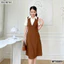 Đầm thiết kế công sở phối tay ngắn BEMINE MT8589