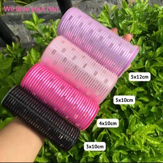 Lô Uốn Tóc Tròn Mái Bay Hàn Quốc Lõi Nhôm 12cm Siêu To Dài Tự Dính Uốn Mái Dài Cỡ Lớn