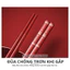 Đũa Màu Đỏ Mạ Vàng Kháng Khuẩn Cao Cấp – Đũa Ăn Cơm Sợi Thủy Tinh Chịu Nhiệt Cho Gia Đình, Đám Cưới, Hỷ Sự