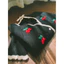 Áo khoác len cardigan Little Cherry cổ chữ V gợn sóng nút bọc ngọc new 2024444444