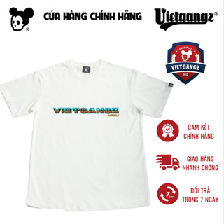 Áo thun Trắng Desert Vietgangz Hình In Sa Mạc Bền Bỉ Chất Vải COTTON 100% Thấm Hút Mồ Hôi Cực Tốt