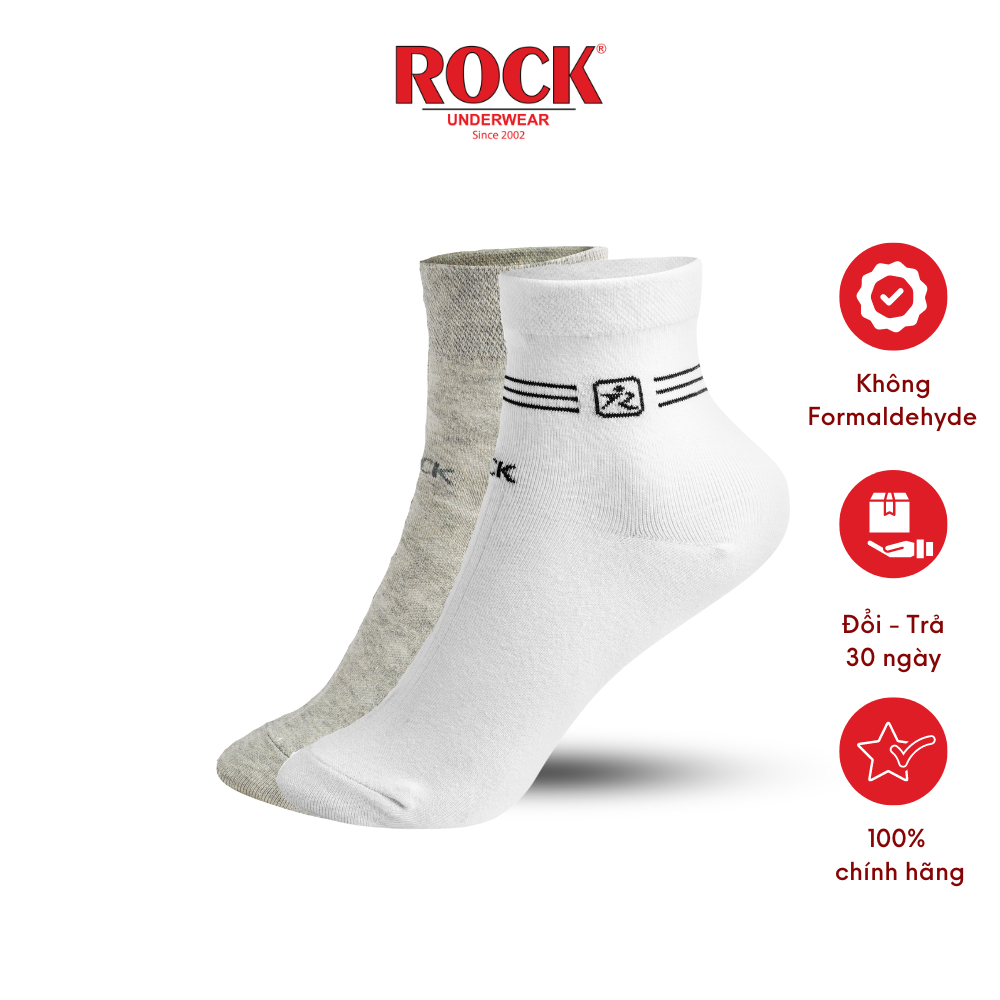 Set 2 Đôi tất nam cao cấp cổ cao ROCK VA 501, ngăn mùi, thấm hút, kháng khuẩn
