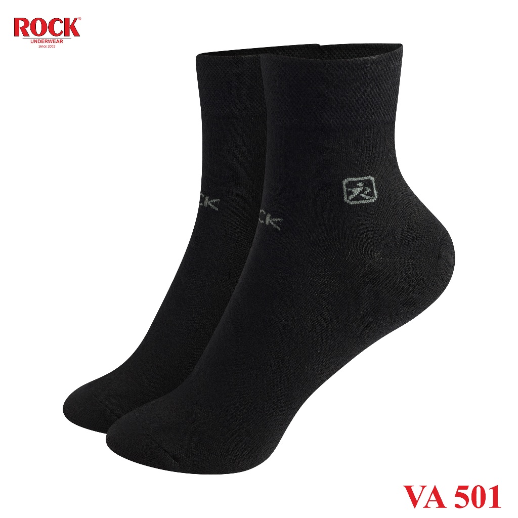 Set 2 Đôi tất nam cao cấp cổ cao ROCK VA 501, ngăn mùi, thấm hút, kháng khuẩn
