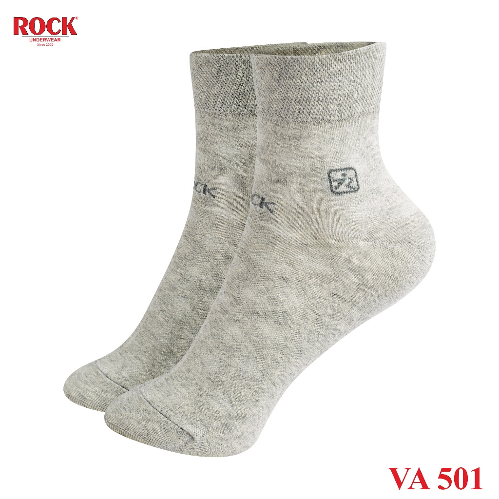Set 2 Đôi tất nam cao cấp cổ cao ROCK VA 501, ngăn mùi, thấm hút, kháng khuẩn