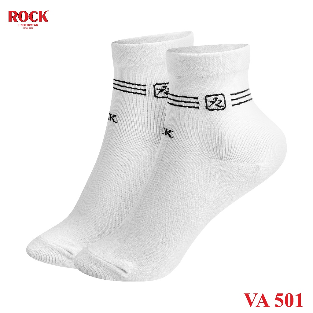 Set 2 Đôi tất nam cao cấp cổ cao ROCK VA 501, ngăn mùi, thấm hút, kháng khuẩn