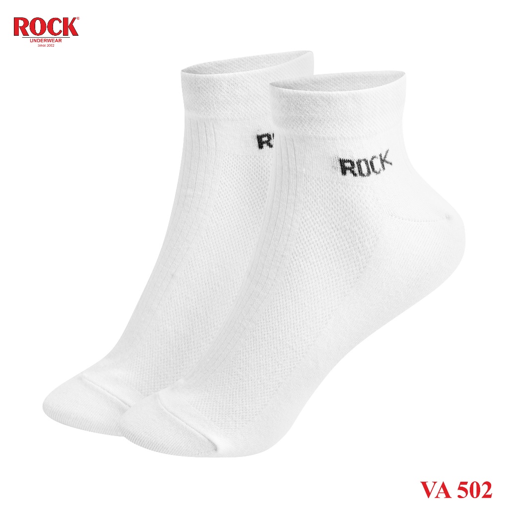 Set 2 Đôi tất nam cao cấp cổ thấp ROCK UNDERWEAR VA 502, ngăn mùi, thấm hút, kháng khuẩn