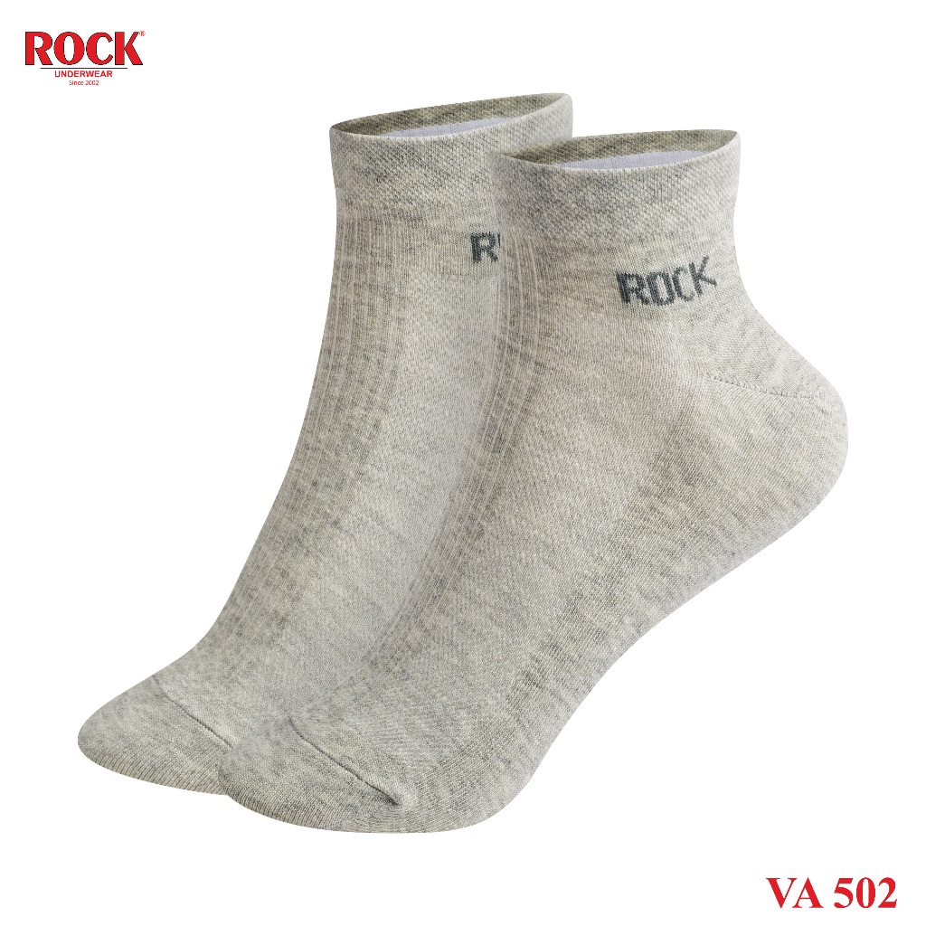 Set 2 Đôi tất nam cao cấp cổ thấp ROCK UNDERWEAR VA 502, ngăn mùi, thấm hút, kháng khuẩn