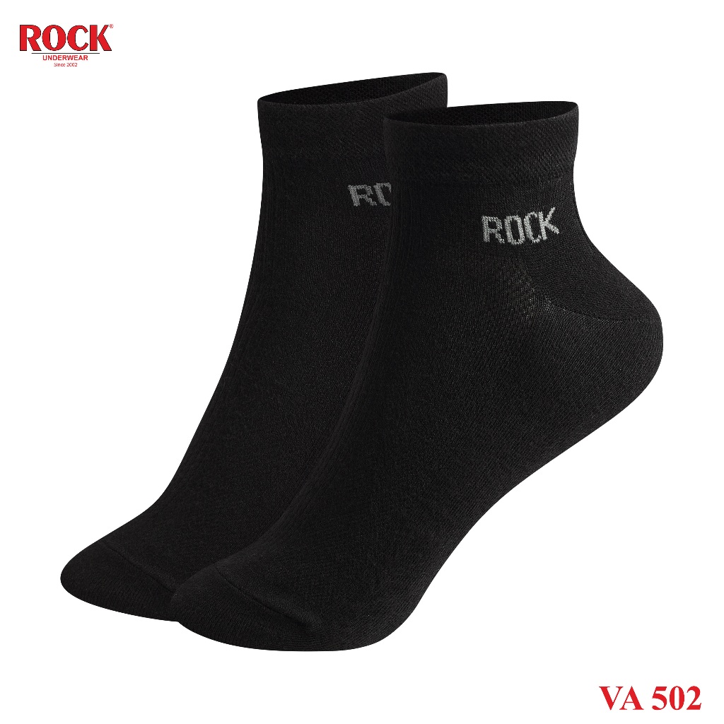 Set 2 Đôi tất nam cao cấp cổ thấp ROCK UNDERWEAR VA 502, ngăn mùi, thấm hút, kháng khuẩn