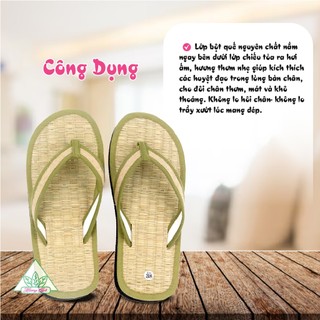 Dép Xỏ Ngón Thủ Công Hương Quế DKS-09 Nguyên Liệu Tự Nhiên từ Bột quế, Sợi chiếu, Sợi đay
