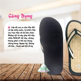 Dép Xỏ Ngón Thủ Công Hương Quế DKS-09 Nguyên Liệu Tự Nhiên từ Bột quế, Sợi chiếu, Sợi đay