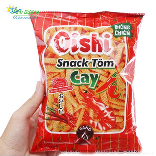 Gói bim bim Oishi cay vị tôm biển - Oishi 4X gói lớn