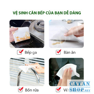 [80 tờ] Khăn ướt lau bếp đa năng, Giấy ướt vệ sinh nhà bếp, Bát đĩa siêu dai an toàn cho da tay, khăn cỡ lớn BepXanh