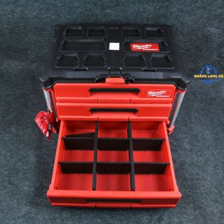 Hộp đựng dụng cụ packout Milwaukee 48-22-8443 đựng đồ nghề, dụng cụ 3 ngăn