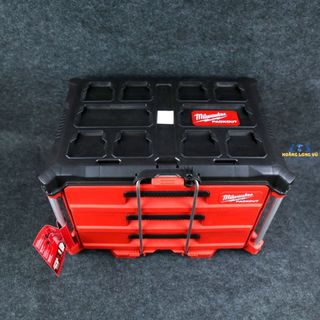 Hộp đựng dụng cụ packout Milwaukee 48-22-8443 đựng đồ nghề, dụng cụ 3 ngăn
